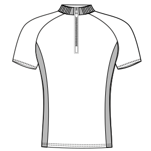 Fashion sewing patterns for MEN T-Shirts Cyclist Maillot WC 6023